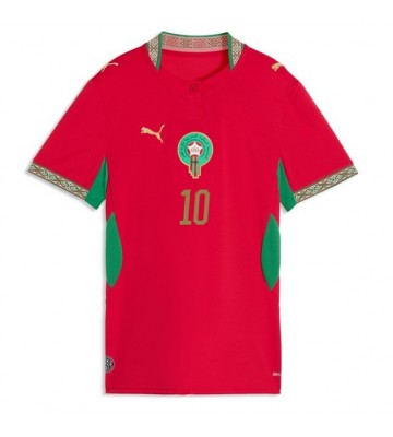 Marokko Brahim Diaz #10 Hjemmebanetrøje Dame VM 2026 Kortærmet